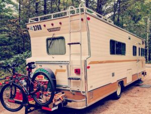 1971 Winnebago D25 Chieftain view from rear